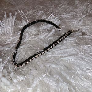 black choker, choker with studs, Forever 21 choker